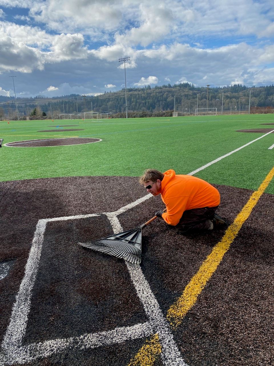 ballfield parks maint worker