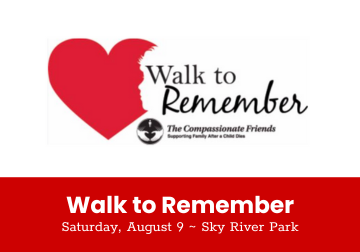 Logo advertising Walk to Remember event