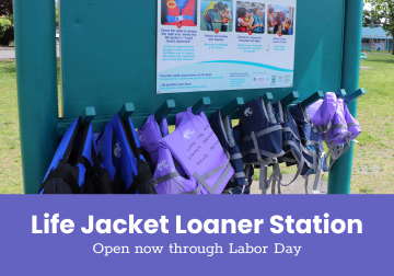 Image of Lake Tye's Life Jacket Loaner Cabinet