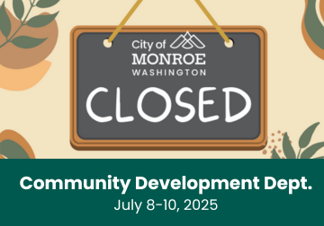 Comm Dev Dept Closure Graphic