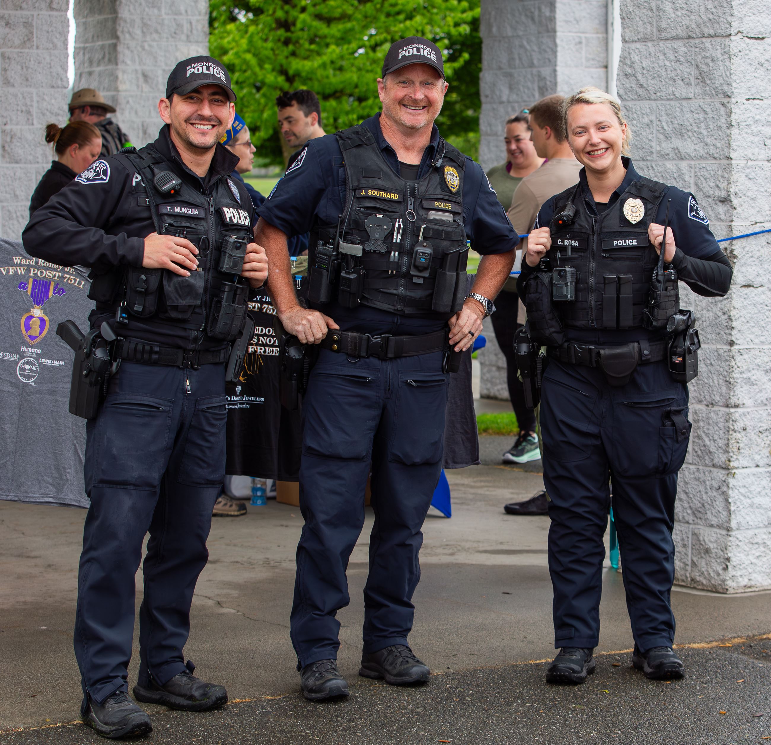smiling MPD officers