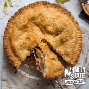 Image of the official America's 250th Apple Pie